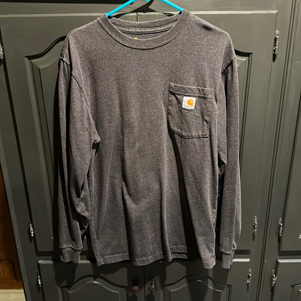 Carhartt long sleeve tee with pocket. Good condition.